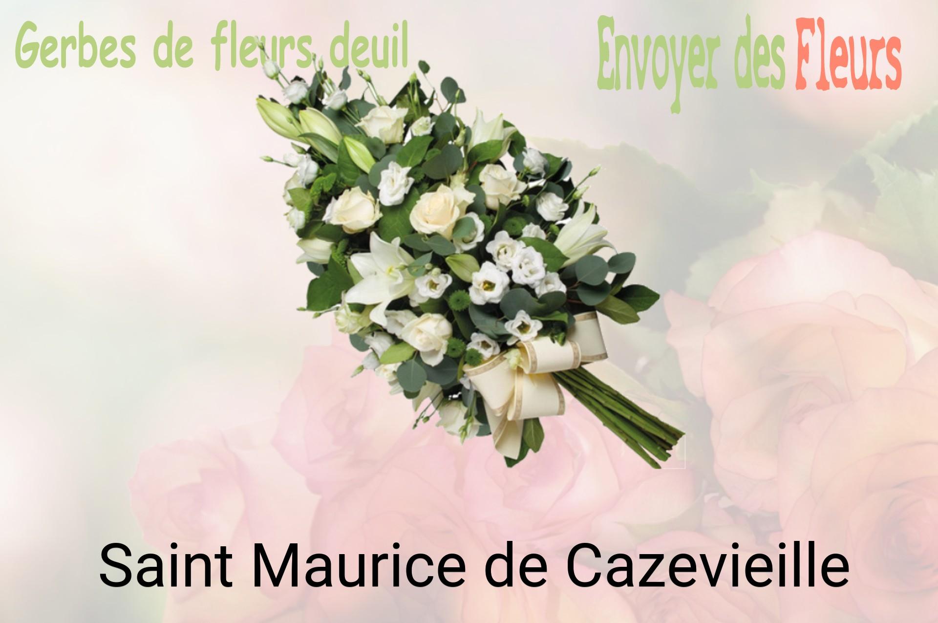 Gerbe de fleurs de deuil livrée à Saint-Maurice-de-Cazevieille